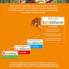 Text über Henri und Elli und Leselöwen Bücher für verschiedene Klassenstufen. Illustration mit Kindern und Monsterpflanze.