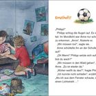 Ernsthaft? Ein Kinderzimmer; Junge im Bett, ein anderes Kind kniet davor. Spielzeuge und ein Fußball auf dem Boden. Links Text.