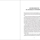 Titel: "AUS DER FEDER VON DR. ARCHIBALD P. PUPPINSWORTH". Ein humorvoller Text über das Schreiben und Geheimnisse.