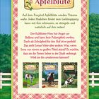 "Ponyhof Apfelblüte. Auf dem Ponyhof Apfelblüte werden Träume wahr. Jedes Mädchen findet sein Lieblingspony." Darunter drei Buchcover.