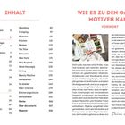 INHALT, Grundlagen, Motiv, Woodland, Pflanzen, Früchte, Einkaufen, Register. Rechts ein Vorwort, links ein Inhaltsverzeichnis.