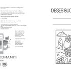 Impressum, WERDE TEIL DER COMMUNITY, DIESES BUCH GEHÖRT:. Illustration: Elefant im Blumenfeld.