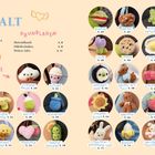 Inhalt: Vorwort S. 4, Materialien S. 8, Projekte z.B. Cupcake S. 22, Erdbeere S. 68. Bunte Illustrationen und Häkeltiere.