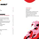 Inhalt mit Überschriften: Vorwort, Psychologische Grundlagen, Trauma, Familienblick. Rote Illustration zweier umarmender Figuren.