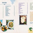Inhalt, Vorspeisen, Hauptgerichte, zum Mittagstee, Grundrezepte, TCM, Vegetarisch oder Vegan. Fotos von asiatischem Essen.