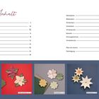 Inhalt: Projekte wie Weihnachtsstern S. 14, Amaryllis S. 34 und Schneeglöckchen S. 66. Darunter Origami-Illustrationen.