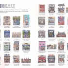 INHALT: 45 Schaufensterfronten aus aller Welt. Einladende Illustrationen, darunter Namen und Orte der Geschäfte.