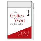 „Mit Gottes Wort von Tag zu Tag 2027“ steht auf einem Kalender. Oben rechts: „BENNO“ vertikal.