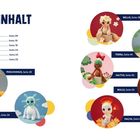 INHALT: Vorwort bis Seite 09, Figuren wie BOB auf Seite 34, TERRA auf Seite 44. Bunte, gehäkelte Figurenabbildungen.