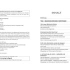 Linke Seite: Bibliografische Informationen und Kontaktangaben des Verlags. Rechte Seite: Inhaltsverzeichnis mit vier Kapiteln.