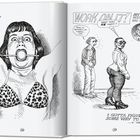 Links Text: „Betty Bound 'N' Gagged“. Rechts Text: „WORK ON IT!“, „MY LIFE HAS BEEN“, „I GOTTA FIGURE OUT SOME WAY TO CHEAT“. Illustration zweier Szenen.
