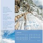 Links steht ein Gedicht von Petra Würth. Rechts trottet eine Schafherde im Schnee. Oben steht "Auf dem guten Weg". Unten ein Januar-Kalender.