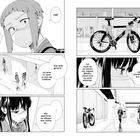 Ein Manga mit zwei Mädchen im Gespräch über eine Trennung, einem Fahrrad und Gedanken über das Abstellen und Abholen.