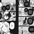 Dies ist eine Manga-Illustration mit Dialogen über Kräfte, Vererbung und familiäre Beziehungen zwischen zwei Charakteren.