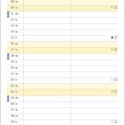 Januar Kalender, Illustration: Mann auf Sessel, Frau sagt: "Blödsinn! Du sitzt auf der Katze!"