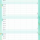 Kalender für Januar, Tage von 1. bis 31. Januar aufgelistet. Feiertage: Neujahr, Heilige Drei Könige. Pastellfarbenes Design.