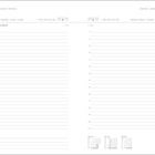 Januar, Montag, 4., New Year Holiday (Scotland). Dienstag, 5. Kalenderlayout mit Uhrzeiten und Linien für Notizen.