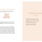 Inhaltsverzeichnis: Herzhaftes für die Seele 5, Gebackenes 17, Suppen 29, Süßes 39. Gruß aus der Küche Logo in der Mitte.