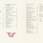 Inhalt, Suppen & Eintöpfe, Kartoffeln, Gemüse & Nudeln, Fleisch & Fisch, Süßes. Illustrationen: Sieb, Nudelholz, Schneebesen.