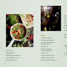 Inhalt mit Rezepten, DIYs und Waldinspirationen. Bilder mit Kräutern und Waldmotiv begleiten die Texte.