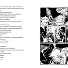 Text: „Wetten?“, „Zehner!“, „Die ist doch sowieso nicht geladen.“ Illustration: Person mit Pistole, überrascht.