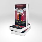 "Zimmer 706" von Ellie Levenson, Roman. Aussage von Sarah Jessica Parker darunter. Buchstapel, Cover zeigt Frau vor Fenster.