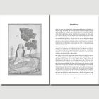 In der Mitte steht "Einleitung" geschrieben. Links eine Illustration: Eine Figur sitzt meditierend auf einem Tierfell unter einem Baum.