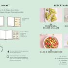 Inhalt und Rezeptkapitel mit Bildern von Speisen. Themen: Vorspeisen, Snacks, Eingelegtes, Salate, Getränke.
