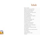 Inhalt: Liste von Kapiteln mit Seitenzahlen, z.B. "Bevor es losgeht - 4". Unten links eine Illustration eines gelben VW-Busses.