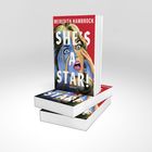 Auf dem Buchcover steht "SHE'S A STAR!" über einem Pop-Art-Bild einer überraschten Frau mit weit aufgerissenen Augen.