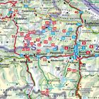Zell am See, Kitzbühel, Saalfelden und Kaprun sind hervorgehoben. Zahlreiche rote und blaue Zahlen markieren Orte.