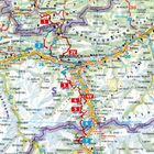 Eine geographische Karte: Orte wie Garmisch, Innsbruck, Seefeld. Zeigt Straßen, Bergregionen und Nummern entlang Routen.