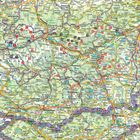 Eine Landkarte zeigt Städte wie Graz, Maribor und Villach, sowie Straßen und touristische Orte, nummeriert von 1 bis 60.