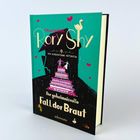 Sieben bunte Bücher mit "Rory Shy" und verschiedenen Titelsymbolen. "Der geheimnisvolle Fall der Braut" ist hervorgehoben.