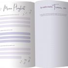 Links: "Meine Playlist" mit Notenmotiven, rechts: "So sieht meine Trauer aus". Ein leeres, notizbuchartiges Layout.