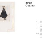 Inhalt, Content. Vorwort von Tilman Kriesel, Treffen im Ganzen, Aus dem Dunklen kommt das Licht, Im Grundsatz Schwarz.
