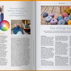 Ein neueres Projekt bedeutet Nadeln, Garn und unendlich viele Möglichkeiten. Farben wählen. Das richtige Garn.