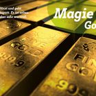 Magie des Goldes. Gold glänzt und ist wertvoll. Feinunze Goldbarren in Nahaufnahme, glänzend und edel arrangiert.