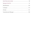 Inhalt: Der Tote in der U-Bahn (Seite 5), Mord Unter den Linden (Seite 49), Sprung in den Tod (Seite 91), Abschlusstest (Seite 128).