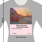 „Netzwerke des Impressionismus: Künstler, Händler, Sammler“ steht auf einem T-Shirt mit einem impressionistischen Gemälde.
