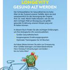 Text über gesunde Gefäße, Ernährung, Bewegung. Illustration: Fahrrad mit Gemüsekorb. Unten Logo "Bassermann".