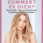 Text: "JenNyan Warum kümmert es dich? Über Kritik, Hass und die Kunst, trotzdem weiterzumachen." Blonde Frau mit glitzerndem Top.