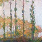 Kalenderblatt: Januar 2017. Illustration von Bäumen mit buntem Herbstlaub und Spiegelung im Wasser, impressionistischer Stil.