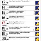 Kalender für Januar 2027 mit täglichen Haushalts- und Pflegehinweisen. Enthält Mondphasen als Symbole.