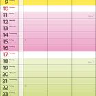 Kalender für Januar 2027. Wochen farblich markiert. Feiertag am 6. Januar. Platz für Notizen unten.