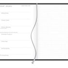 Januar, Montag bis Sonntag, 4. bis 10. Januar, 1. Woche 2021. Links Kalendarium, rechts Punktmuster, mittig ein Lesezeichen.