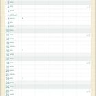 „Alles Gute zum Alltag!“ oben auf einem Kalenderblatt für Januar 2027.