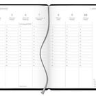 Kalender zeigt Januar 2027, Woche 1. Tage: Montag 4. bis Sonntag 10. Platz für Notizen rechts. Dezentes Layout mit Linie.