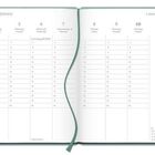 Kalenderseite für Januar 2027, Woche vom 4. bis 10. Januar. Je Wochentag eine Spalte mit stündlichen Zeilen. Links Leseband.