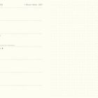 Januar, January, 1. Woche, Week 2027. Montag bis Sonntag mit Daten vom 4. bis 10. Dotted Seite rechts.